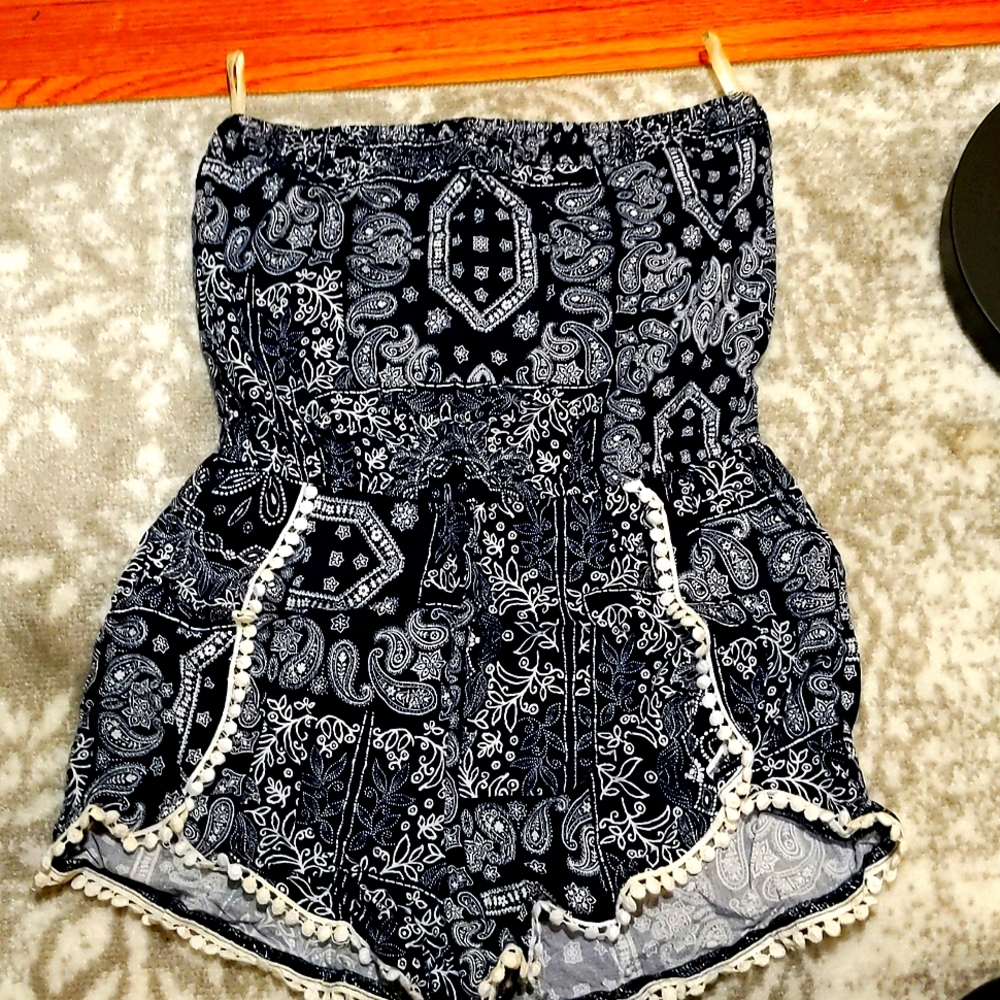 Strapless Romper